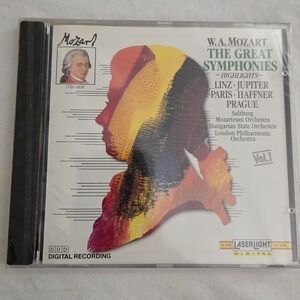Mozart The Great Symphonies CD New Sealed 1990 Vintage LaserLight Vol 1
